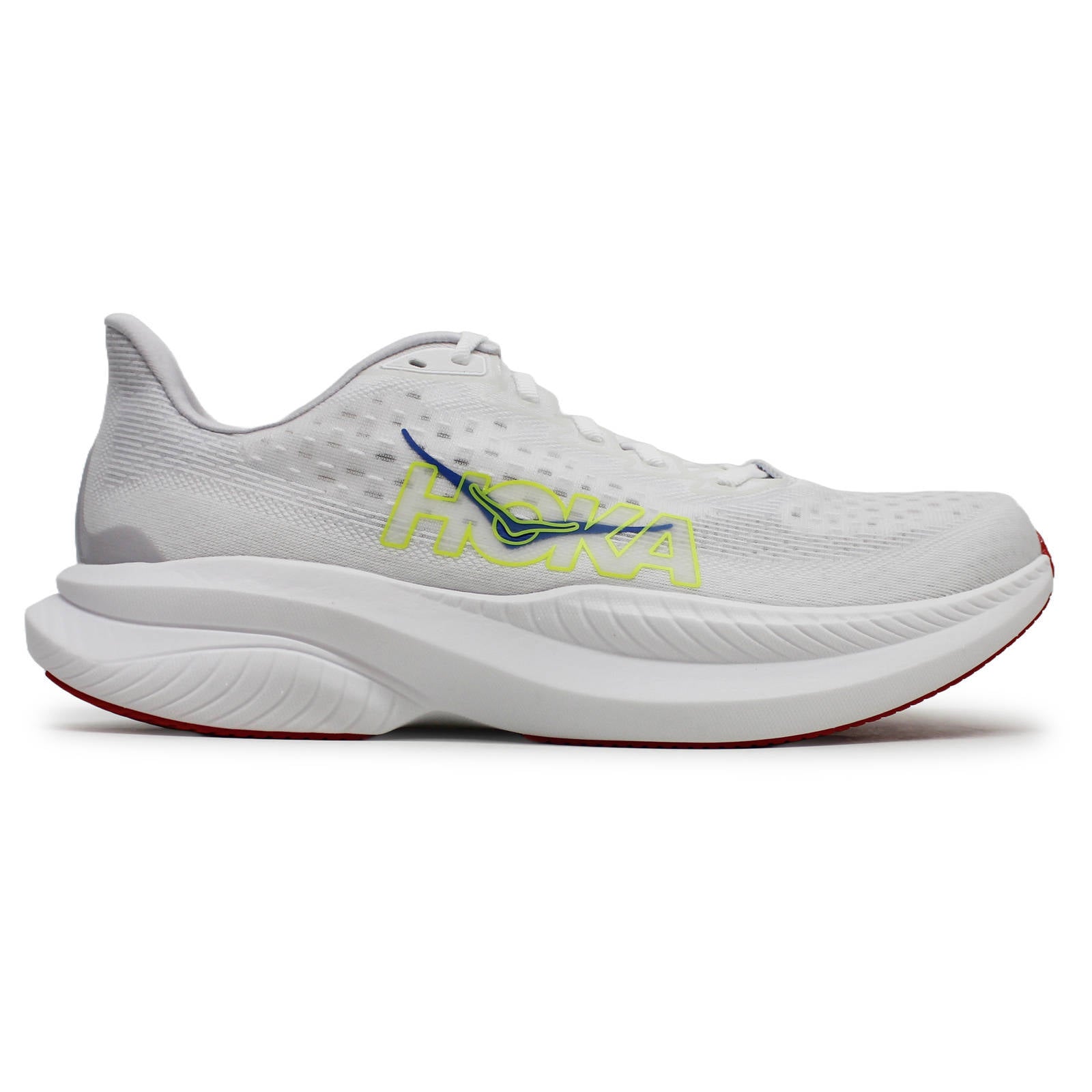 Hoka One One Mach 6 Textile Mens Trainers#color_white nimbus cloud