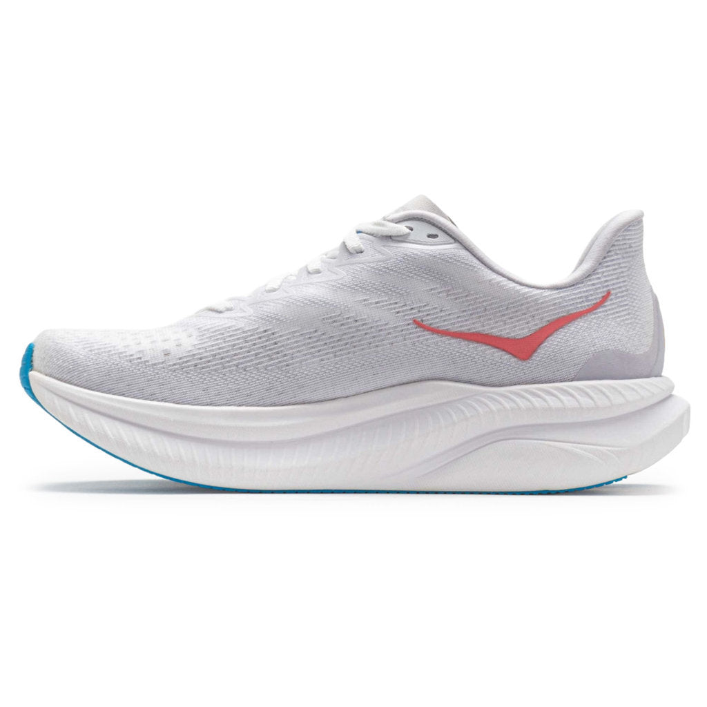 Hoka One One Mach 6 Textile Womens Trainers#color_white nimbus cloud