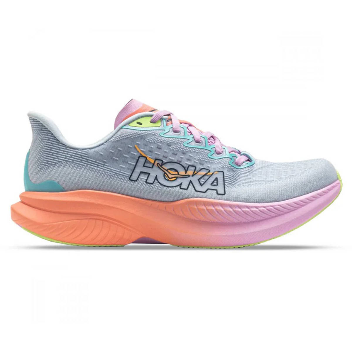 Hoka One One Mach 6 Textile Womens Trainers#color_Illusion Dusk