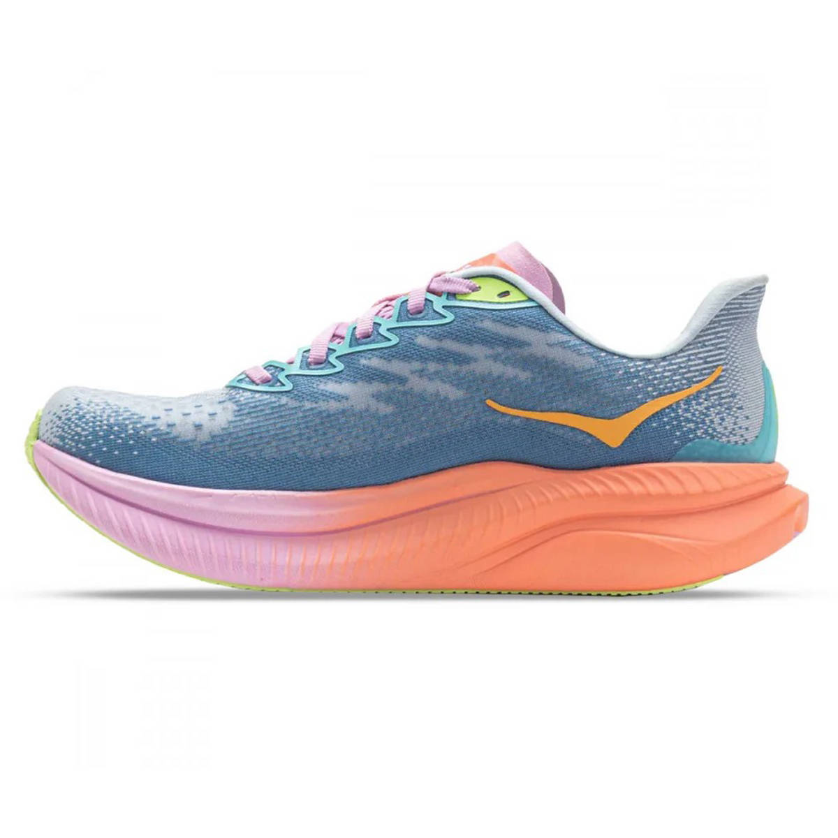 Hoka One One Mach 6 Textile Womens Trainers#color_Illusion Dusk