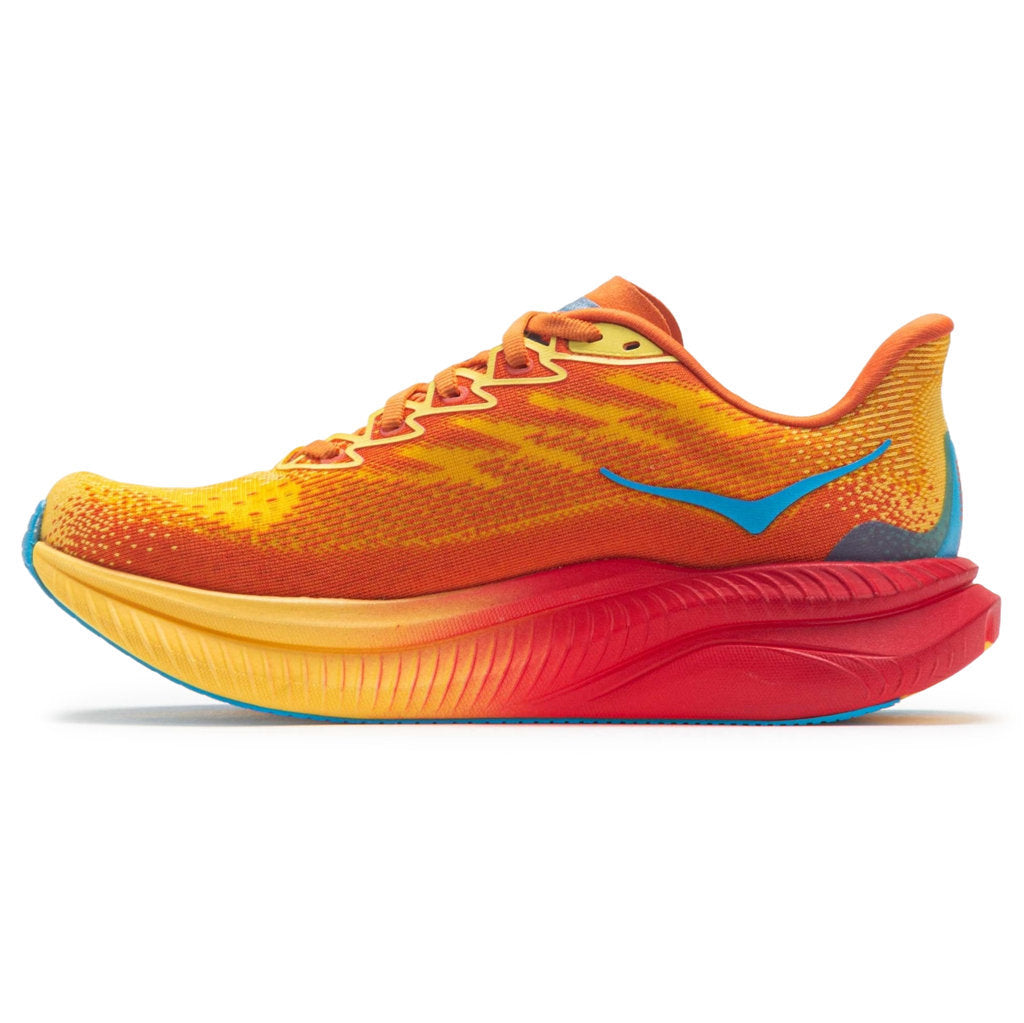 Hoka One One Mach 6 Textile Womens Trainers#color_poppy squash