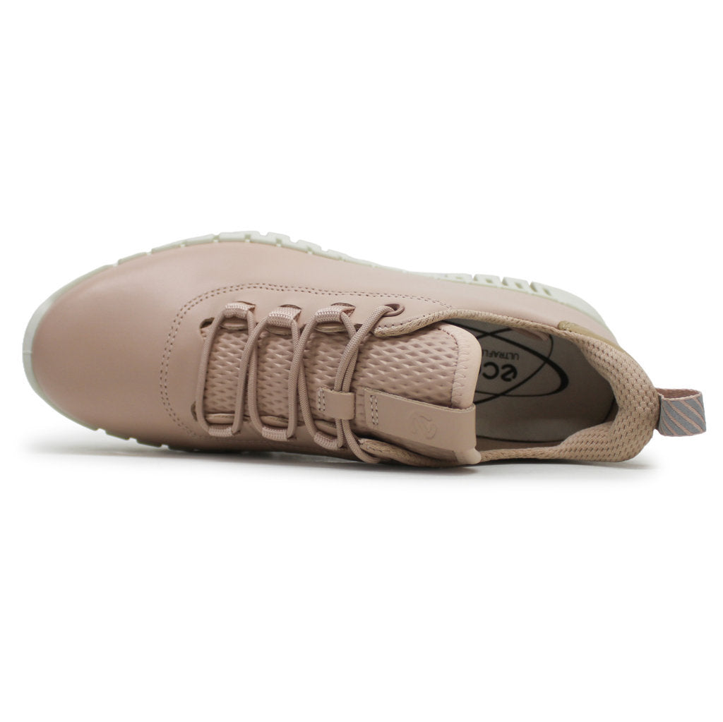 Ecco Gruuv 218203 Full Grain Leather Womens Sneakers#color_Rose Dust Powder