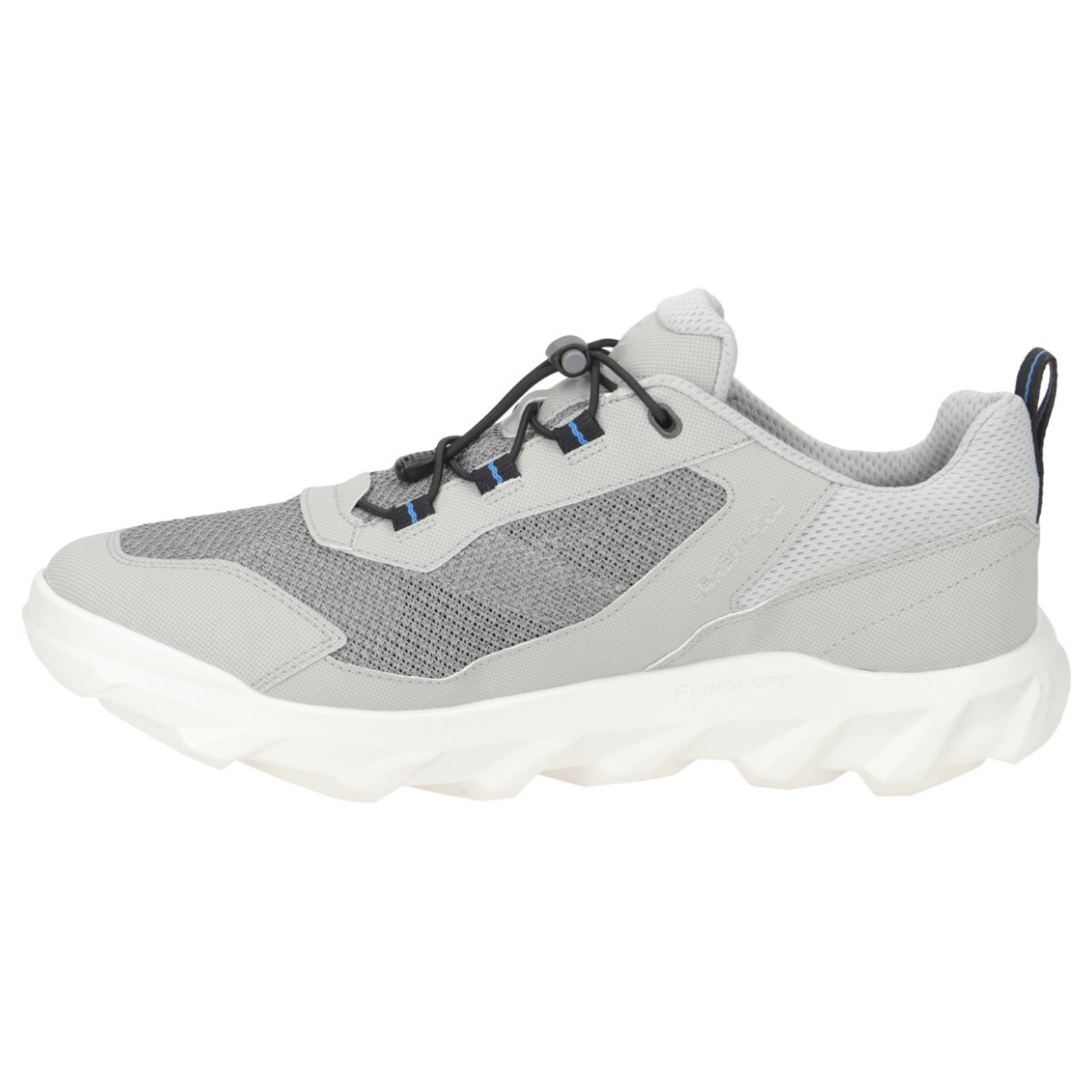 Ecco MX 820264 Textile Synthetic Mens Trainers#color_concrete silver grey wild dove