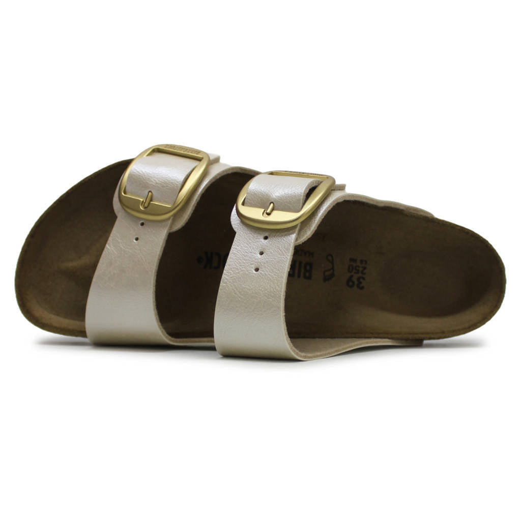 Birkenstock Arizona Big Buckle Birko-Flor Unisex Sandals#color_graceful pearl white