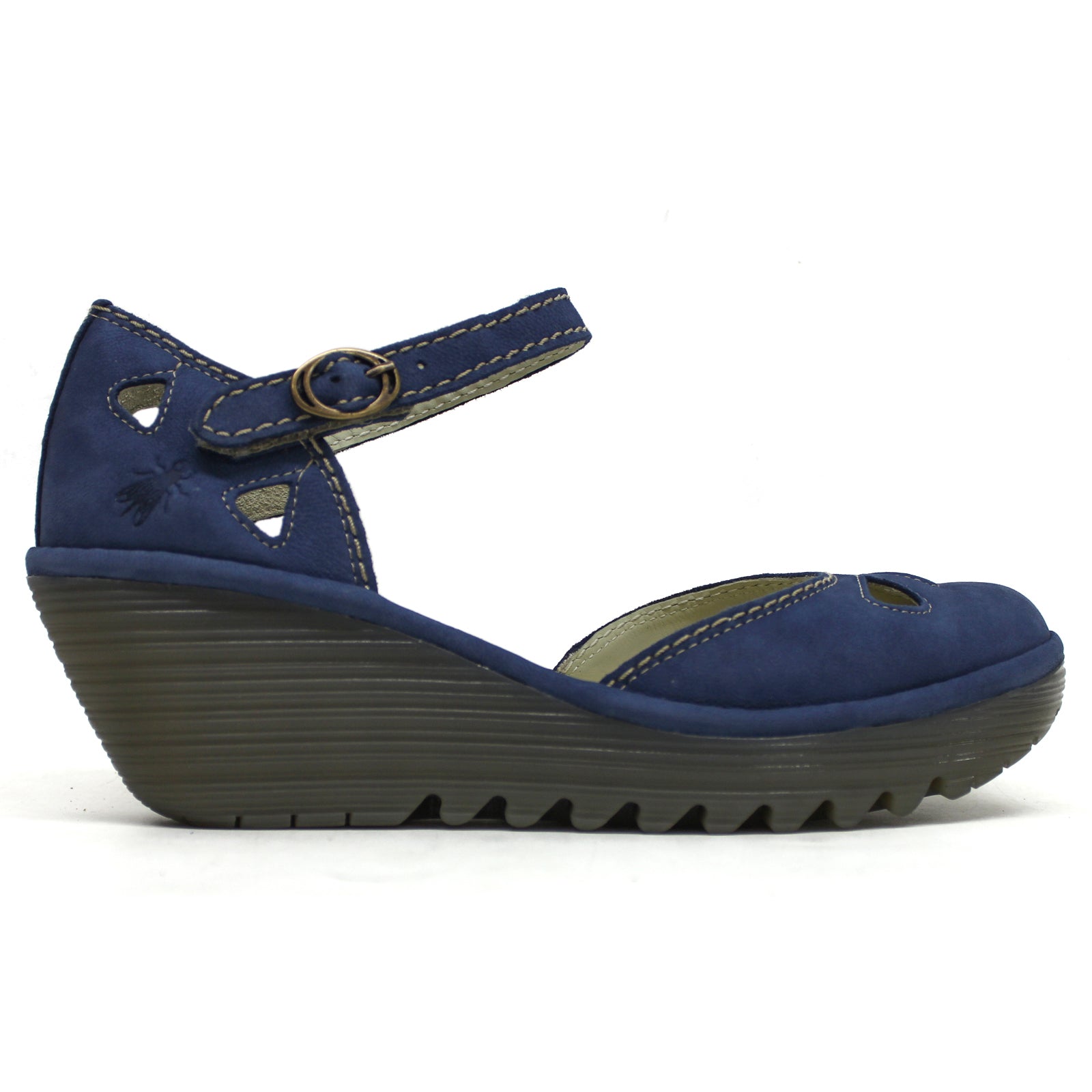 Fly London YUNA Cupido Leather Womens Sandals#color_blue