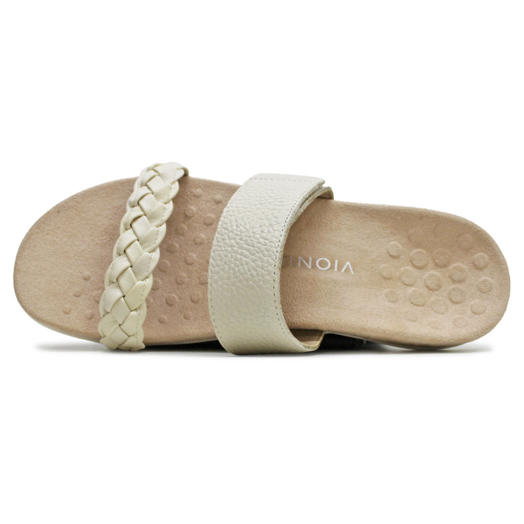 Vionic Jeanne Leather Womens Sandals#color_cream