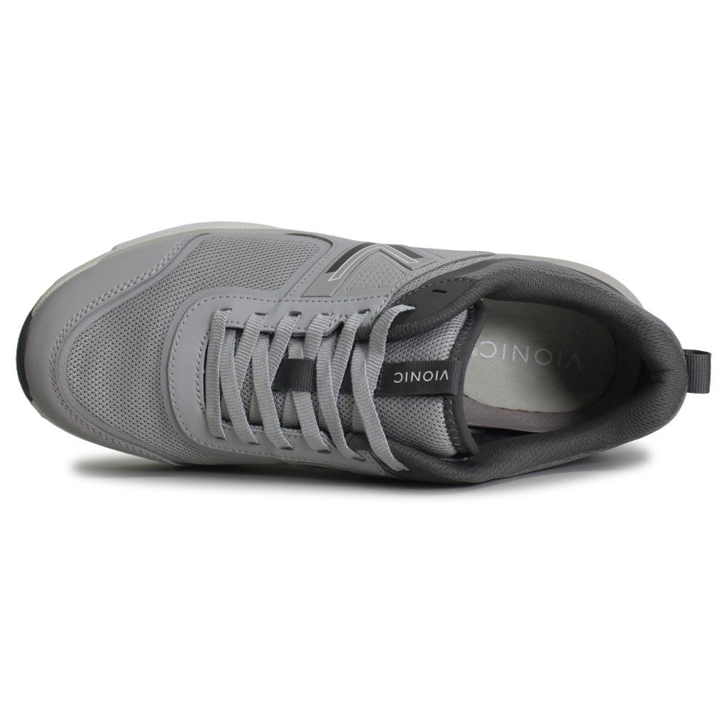 Vionic WStrider Leather Textile Womens Trainers#color_charcoal