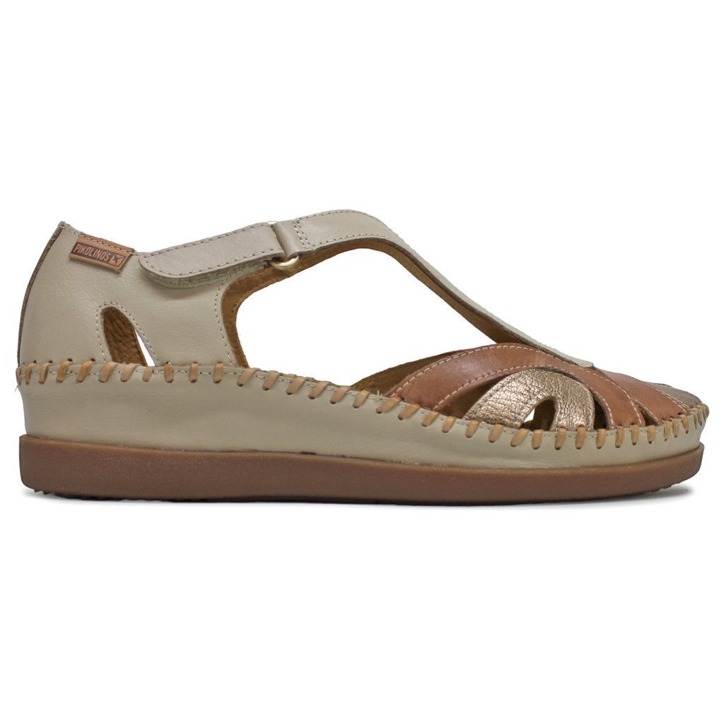 Pikolinos Cadaques W8K-1569 Leather Womens Sandals#color_marfil