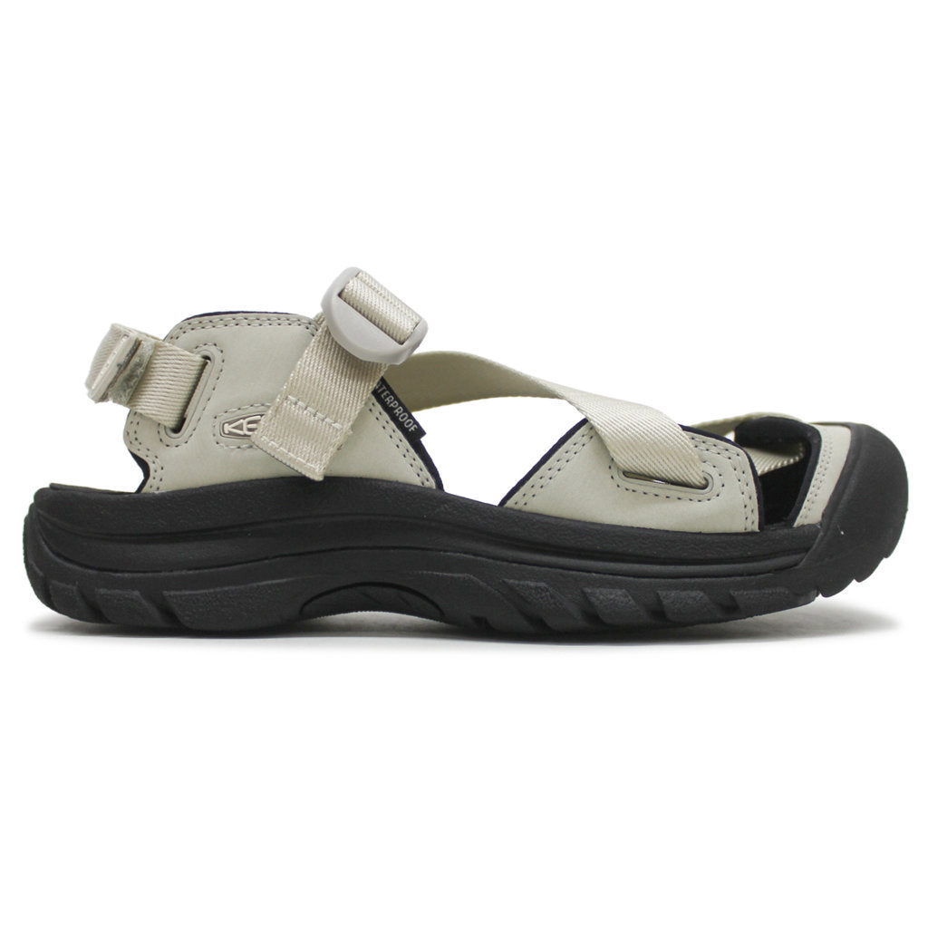 Keen Zerraport II Synthetic Textile Womens Sandals#color_silver birch black