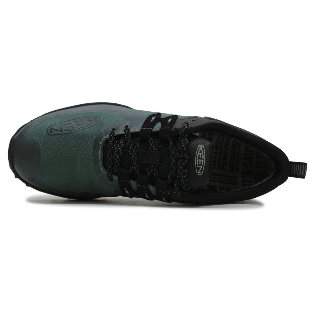 Keen Zionic WP Textile Synthetic Mens Trainers#color_dark forest black