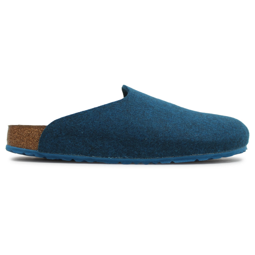 Birkenstock Amsterdam BS Wool Unisex Sandals#color_petrol