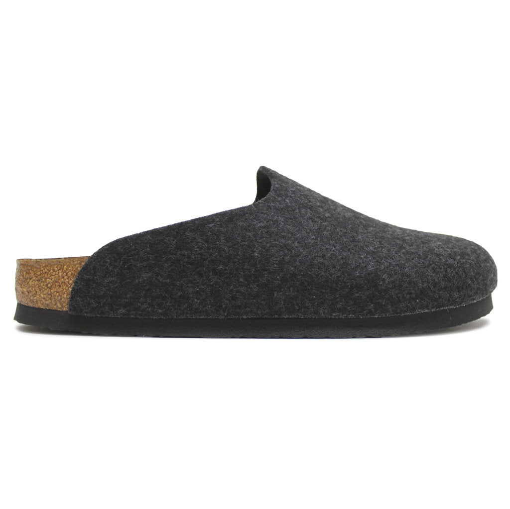 Birkenstock Amsterdam BS Wool Unisex Sandals#color_anthracite