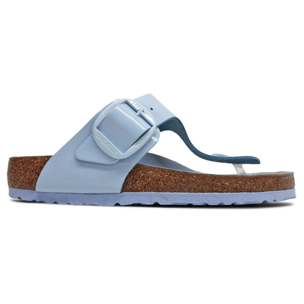 Birkenstock Gizeh Big Buckle Natural Leather Unisex Sandals#color_dusty blue