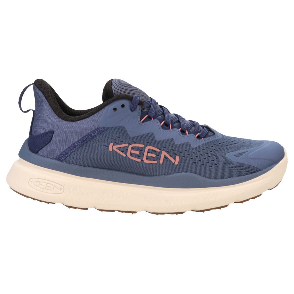 Keen WK450 Textile Synthetic Womens Trainers#color_vintage indigo nostalgia rose