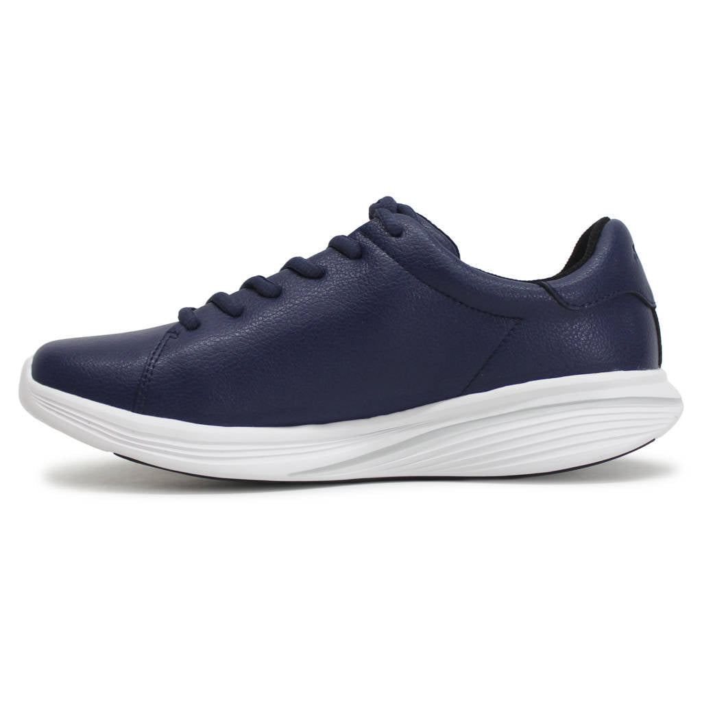 MBT Kuni Synthetic Leather Womens Trainers#color_navy