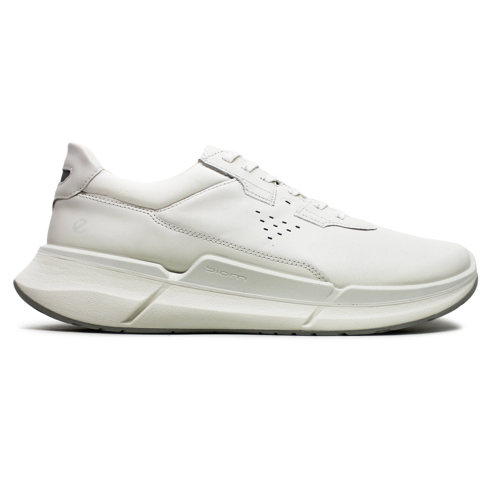 Ecco Biom 2.2 830764 Full Grain Leather Mens Trainers#color_white