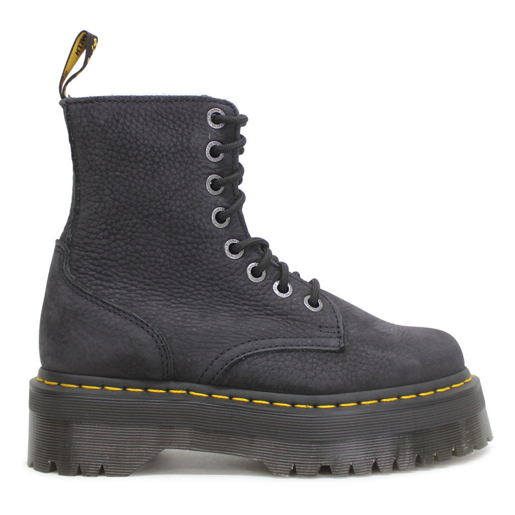 Dr. Martens Jadon III Tumbled Nubuck Unisex Boots#color_charcoal grey