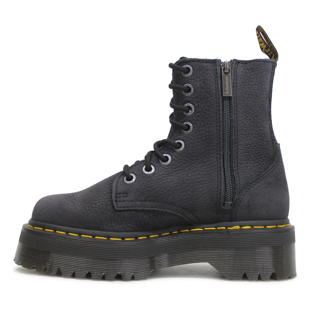 Dr. Martens Jadon III Tumbled Nubuck Unisex Boots#color_charcoal grey