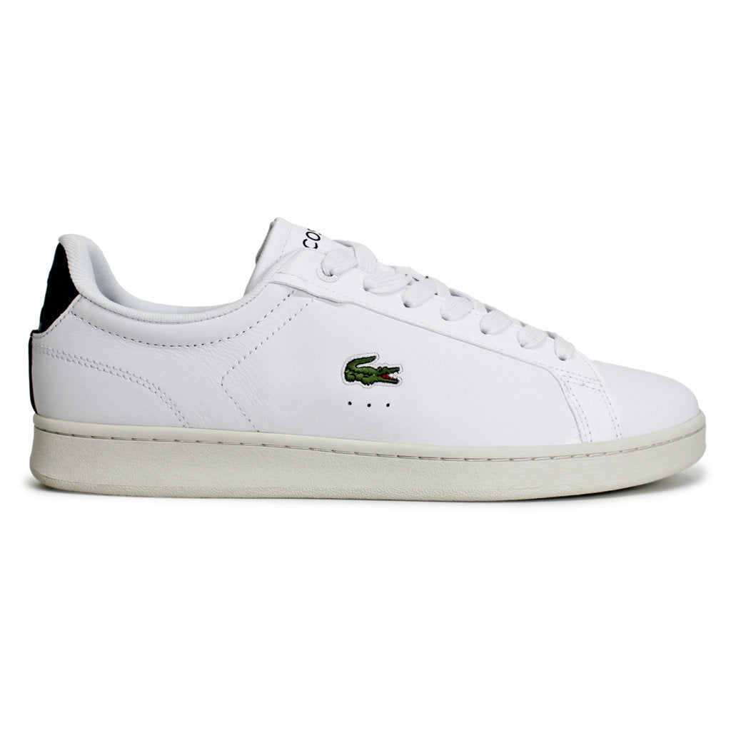 Lacoste Carnaby Pro Leather Synthetic Mens Trainers#color_white dark green