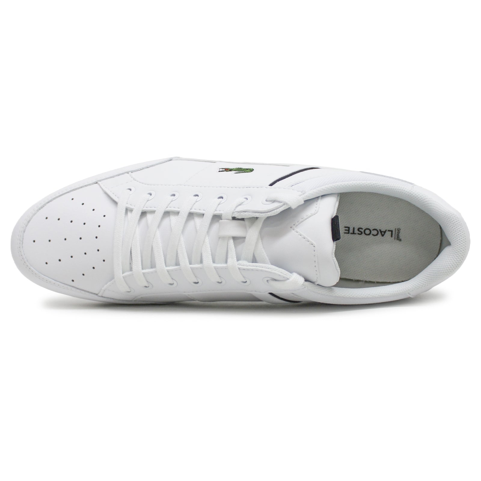 Lacoste Chaymon 7-42CMA0014147 Leather Synthetic Mens Trainers - White Black - 43#color_white black