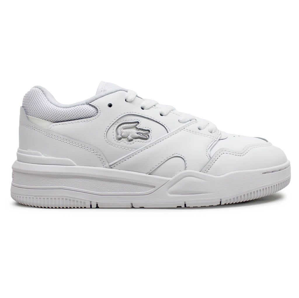 Lacoste Lineshot Leather Womens Trainers#color_white white