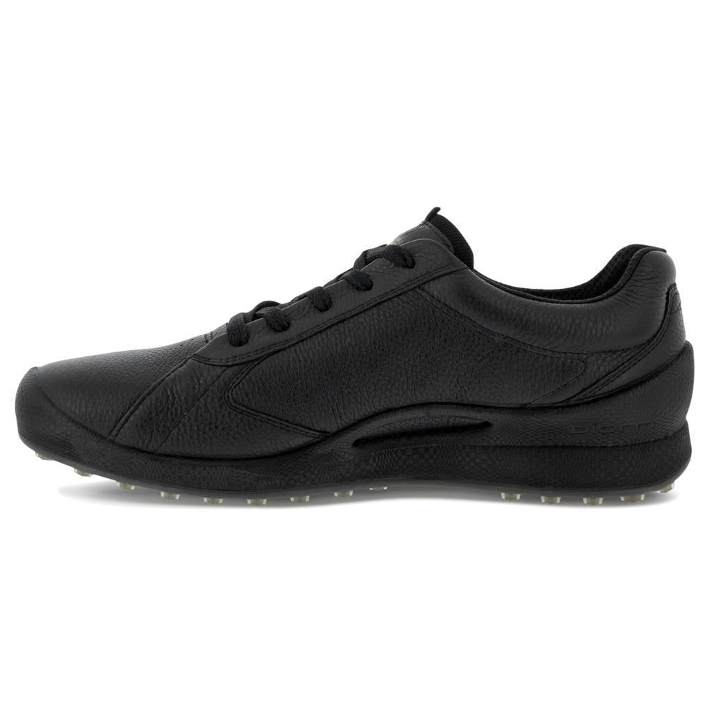 Ecco Golf Biom Hybrid Full Grain Leather Mens Trainers#color_black