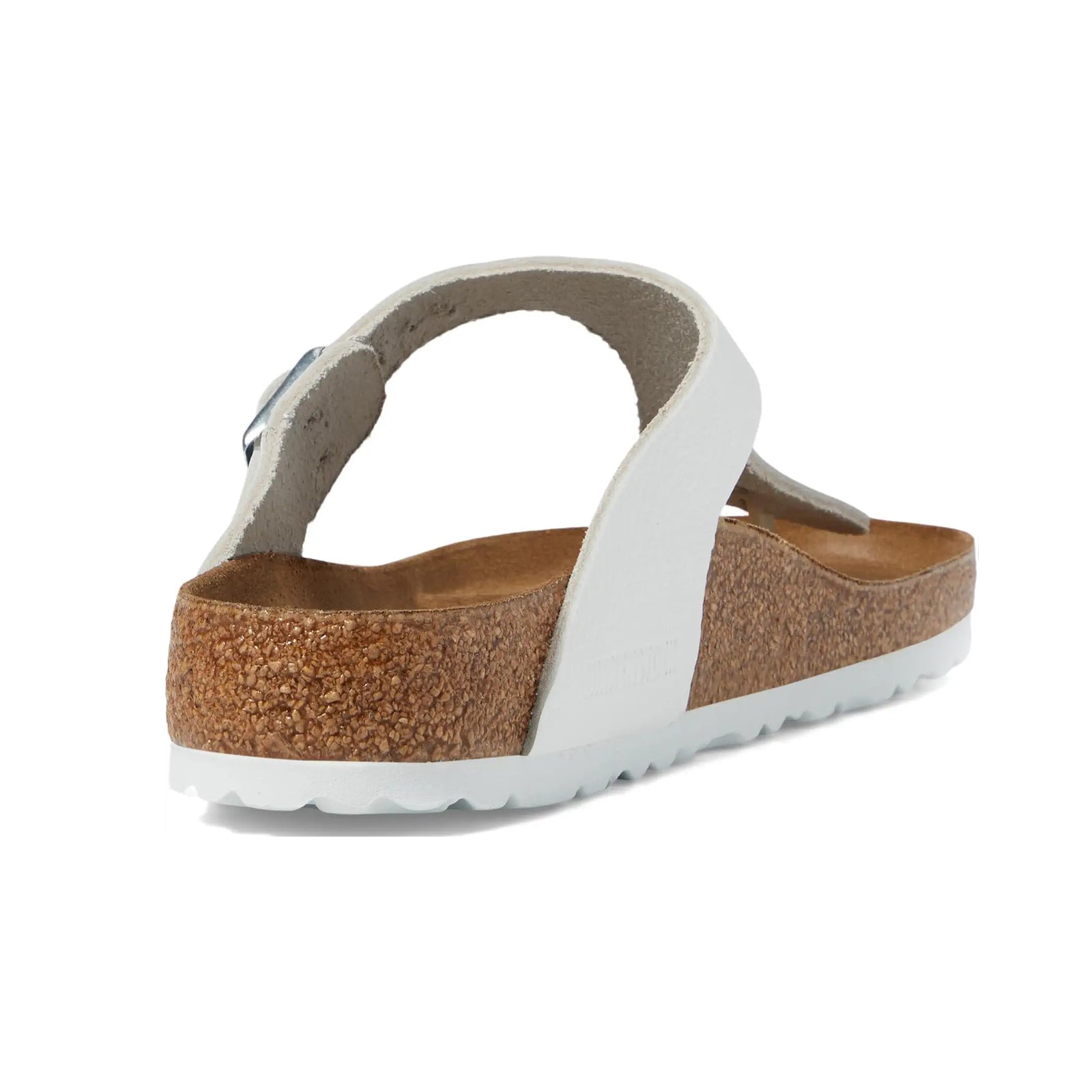 Birkenstock Gizeh BS Natural Leather Unisex Sandals#color_white