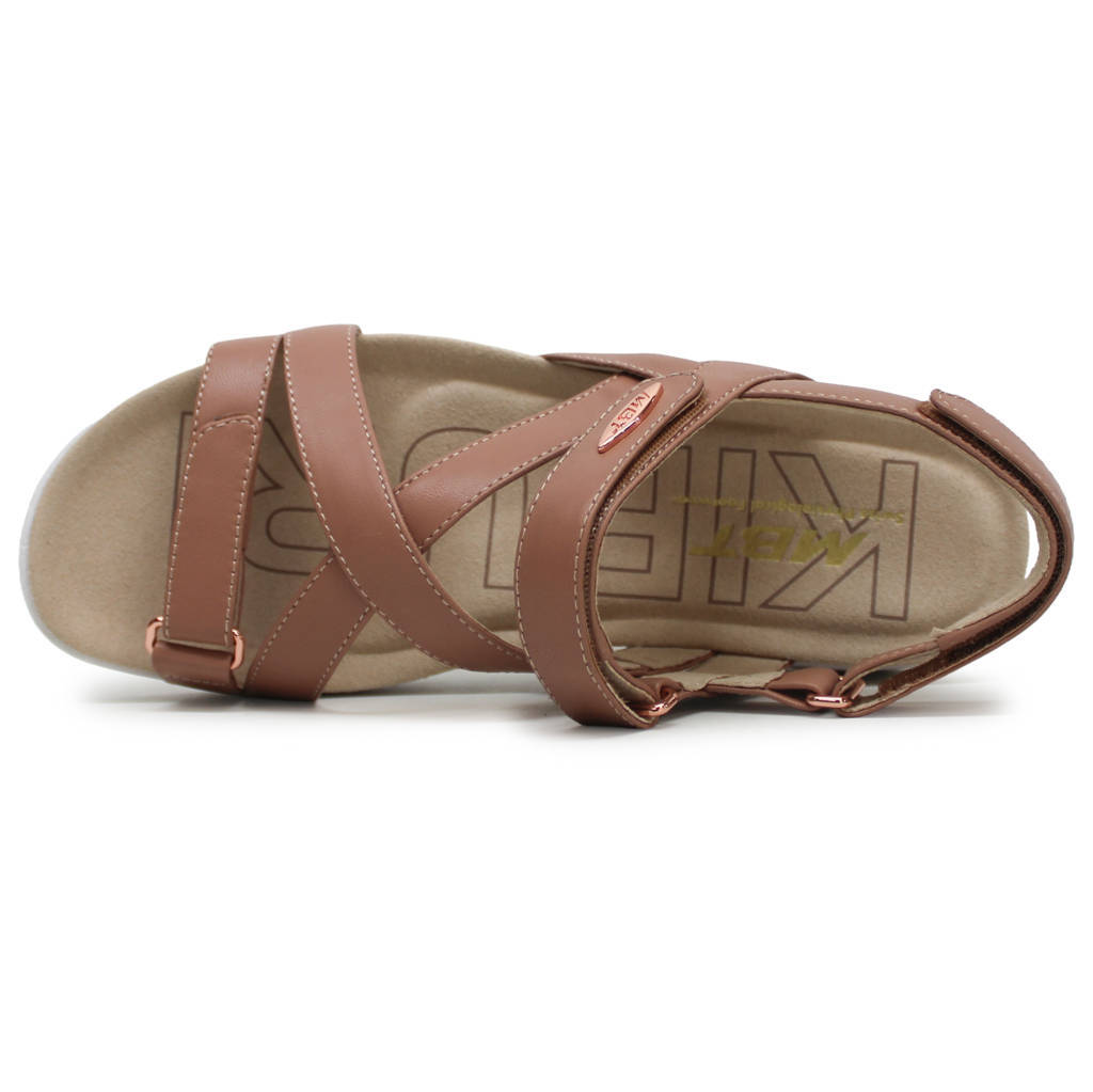 MBT Kiburi Leather Womens Sandals#color_cork