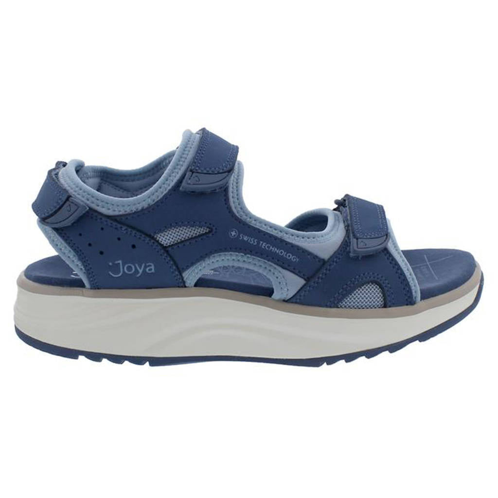 Joya Komodo Leather Textile Womens Sandals#color_blue