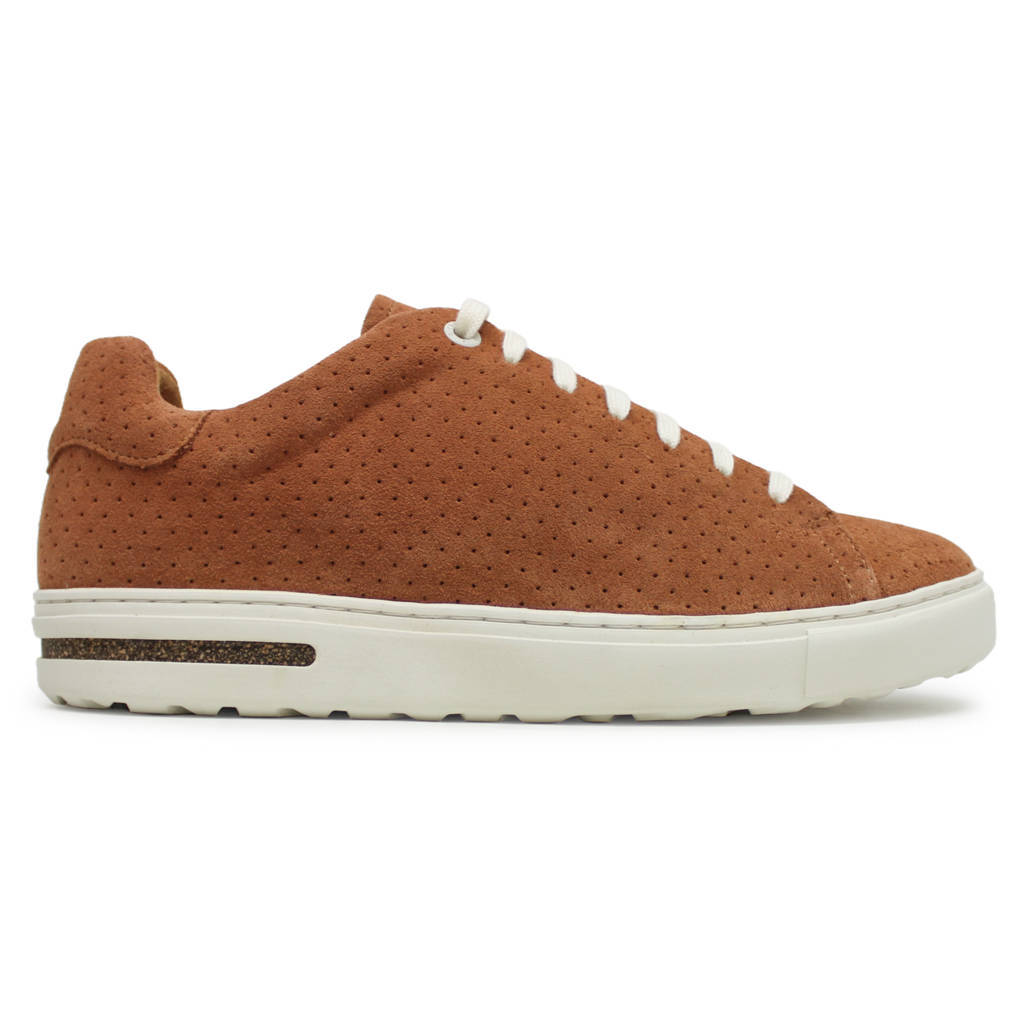 Birkenstock Bend Low Dotted Suede Leather Unisex Trainers#color_burnt orange