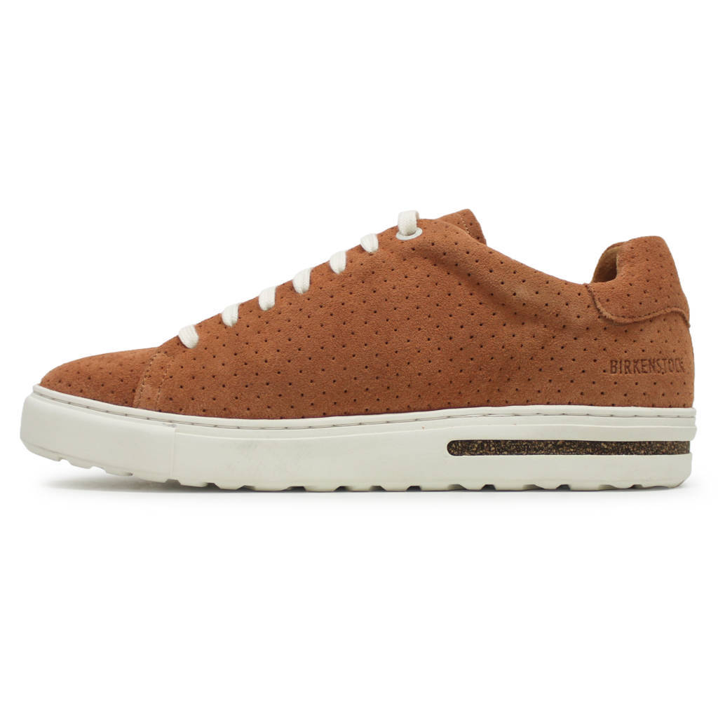 Birkenstock Bend Low Dotted Suede Leather Unisex Trainers#color_burnt orange