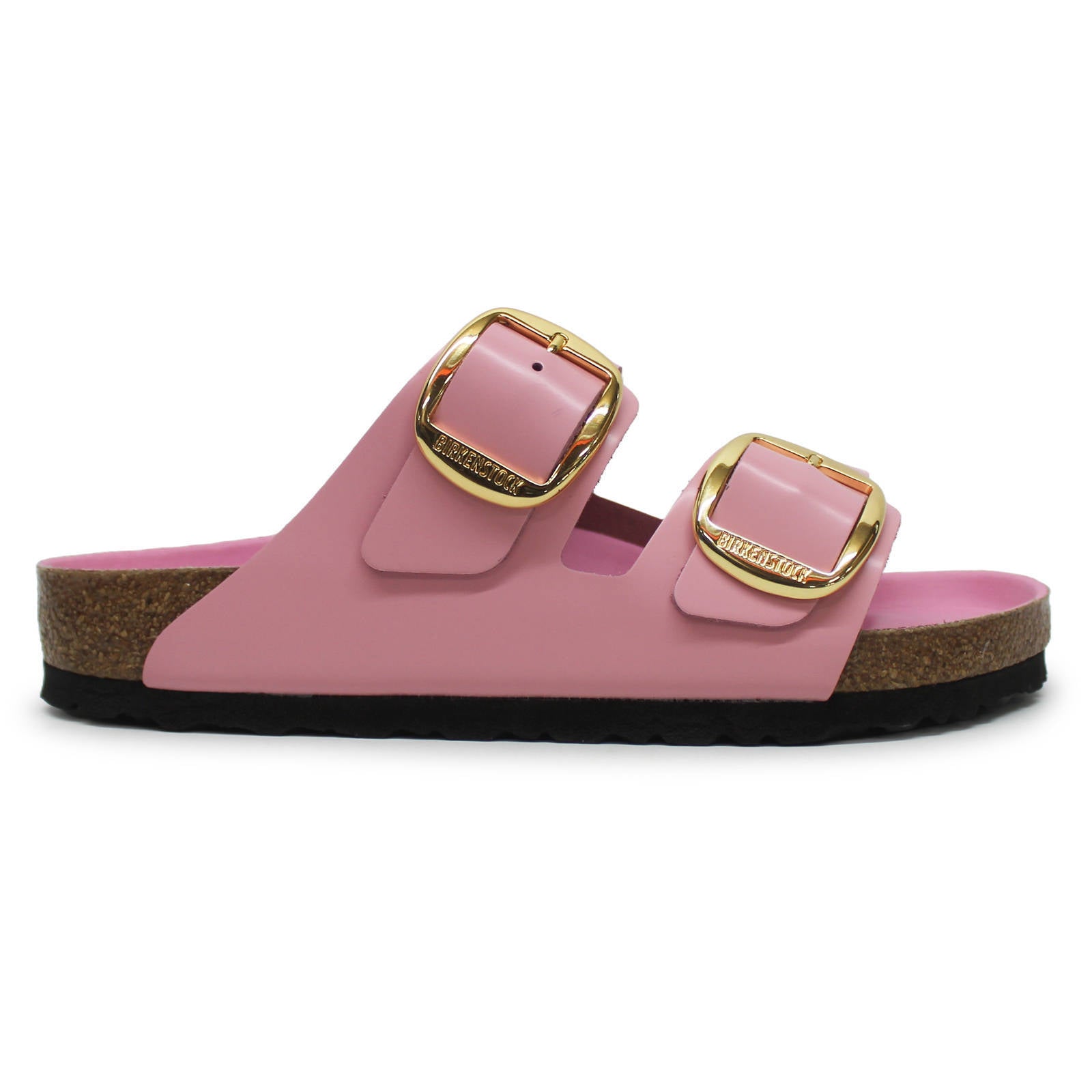 Birkenstock Arizona Big Buckle Patent Leather Unisex Sandals#color_High Shine Fondant Pink