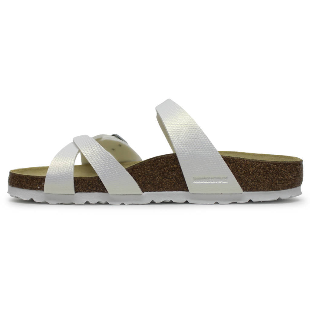 Birkenstock Franca Birko-Flor Unisex Sandals#color_shiny lizard white