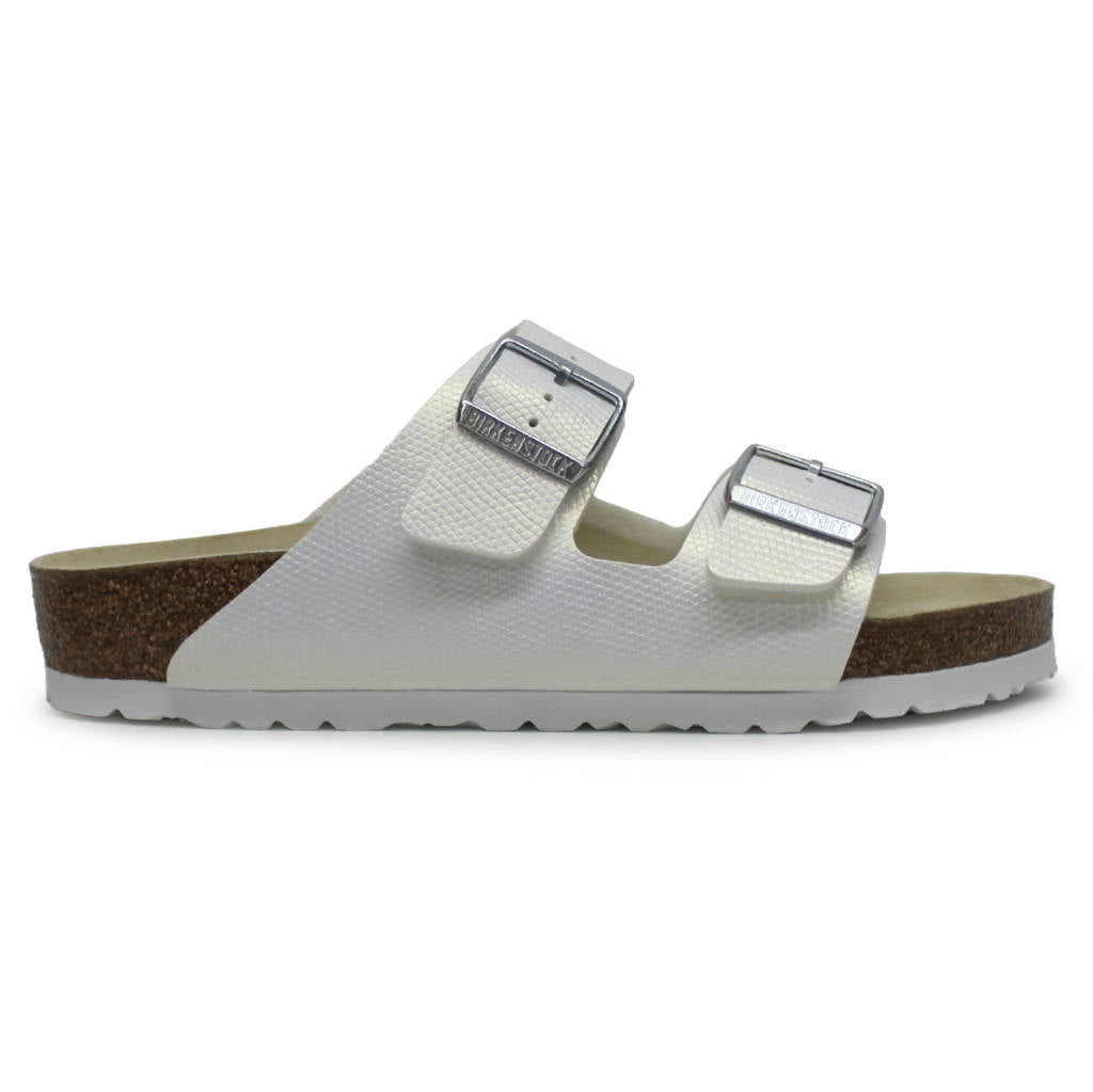 Birkenstock Arizona BS Birko-Flor Embossed Unisex Sandals#color_shiny lizard white