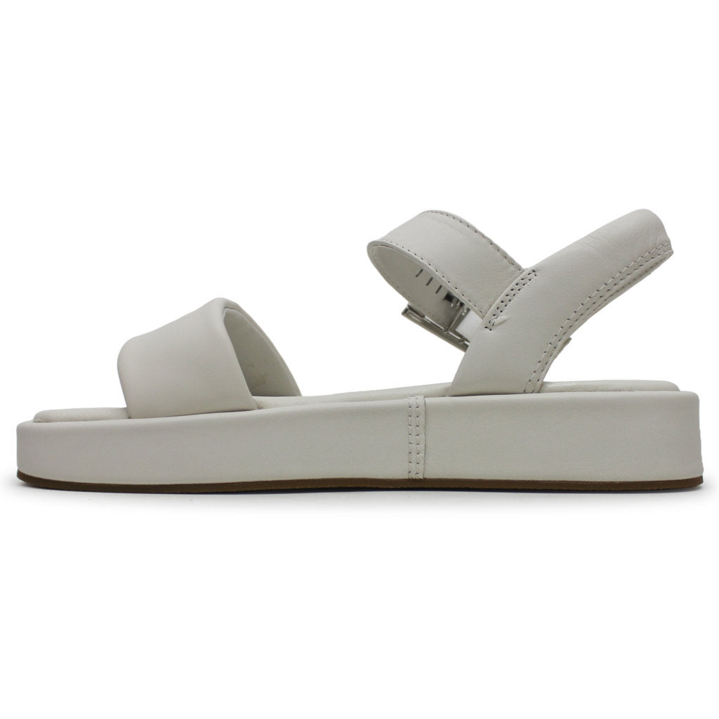 Clarks Alda Strap Leather Women's Sandals#color_off white