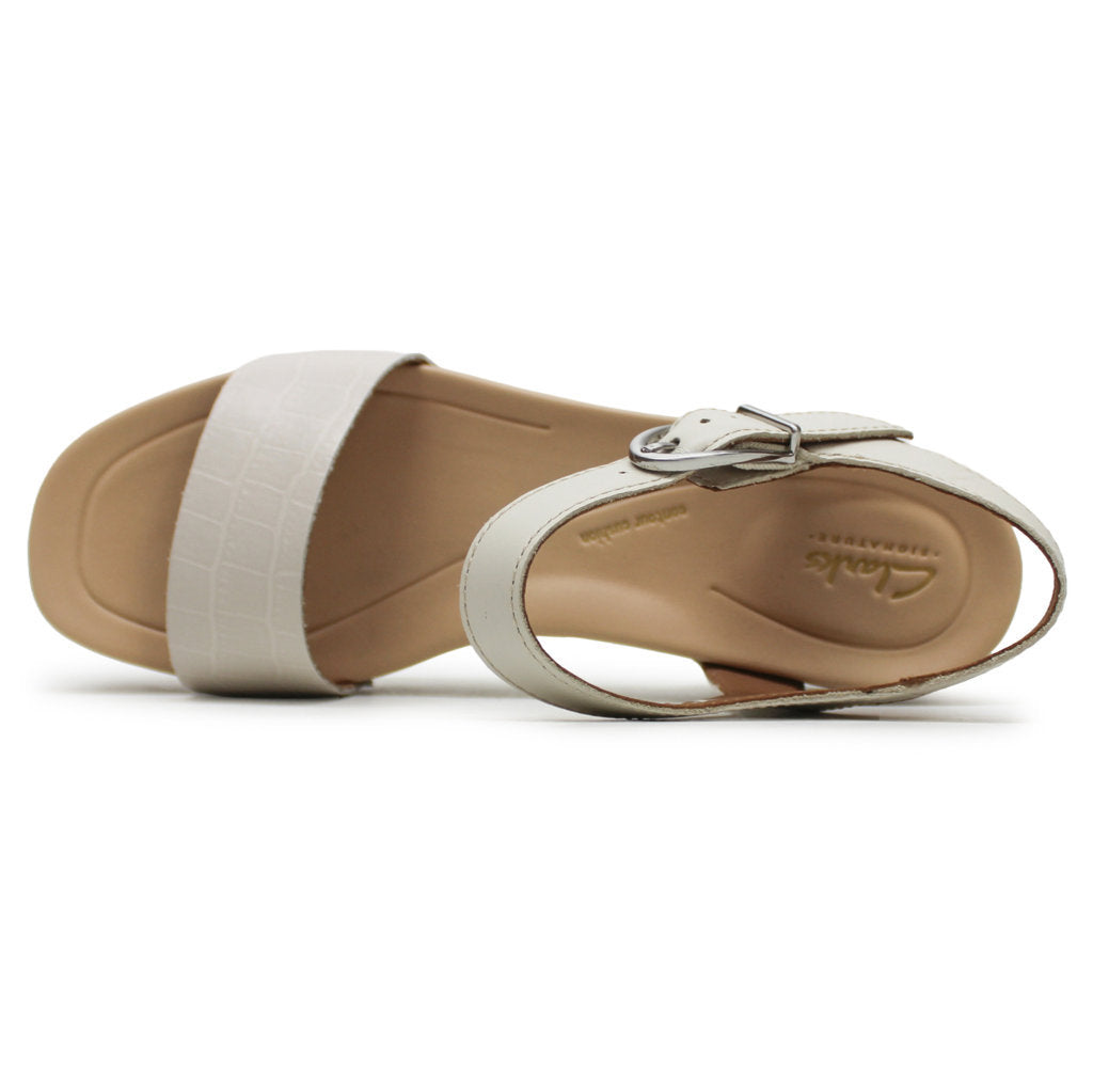 Clarks Sivanne Bay Leather Women's Sandals#color_ivory interest