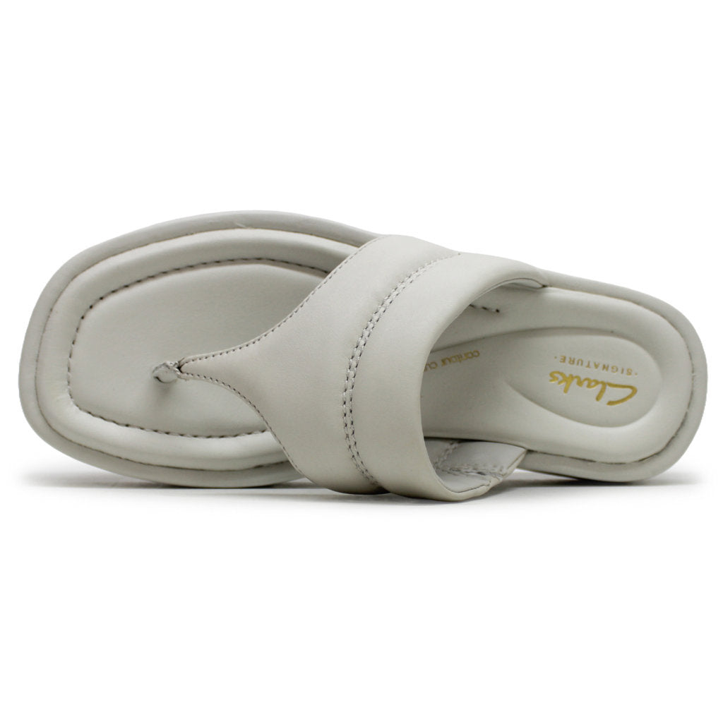 Clarks Alda Walk Leather Women's Sandals#color_off white