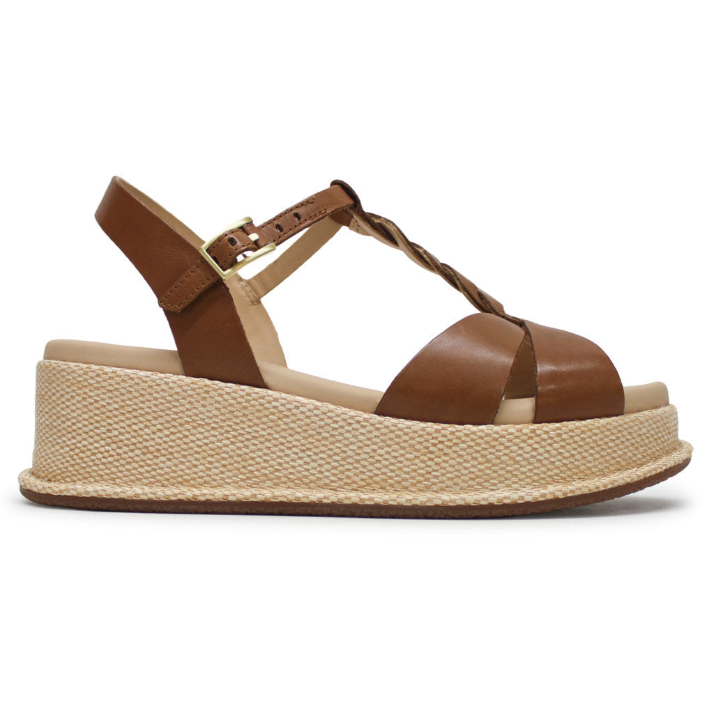 Clarks Kimmei Twist Leather Women's Sandals#color_tan