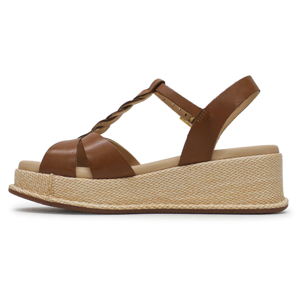 Clarks Kimmei Twist Leather Women's Sandals#color_tan