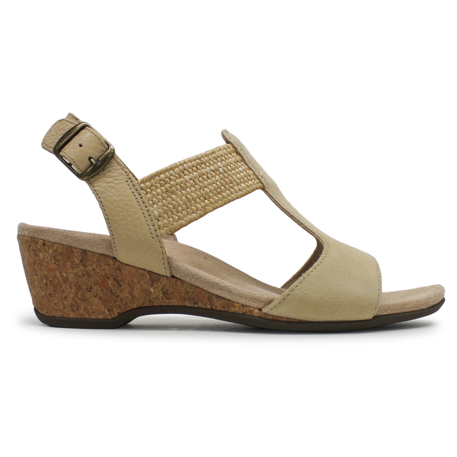 Vionic Kaytie Suede Womens Sandals#color_semolina