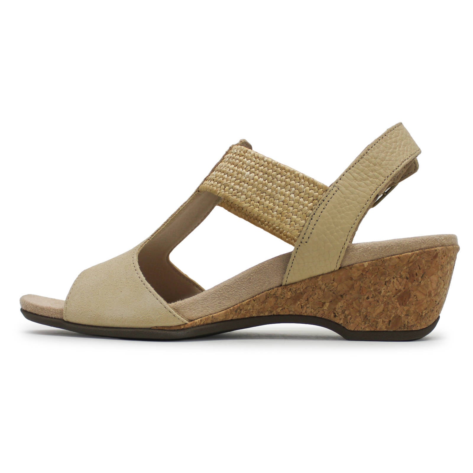 Vionic Kaytie Suede Womens Sandals#color_semolina