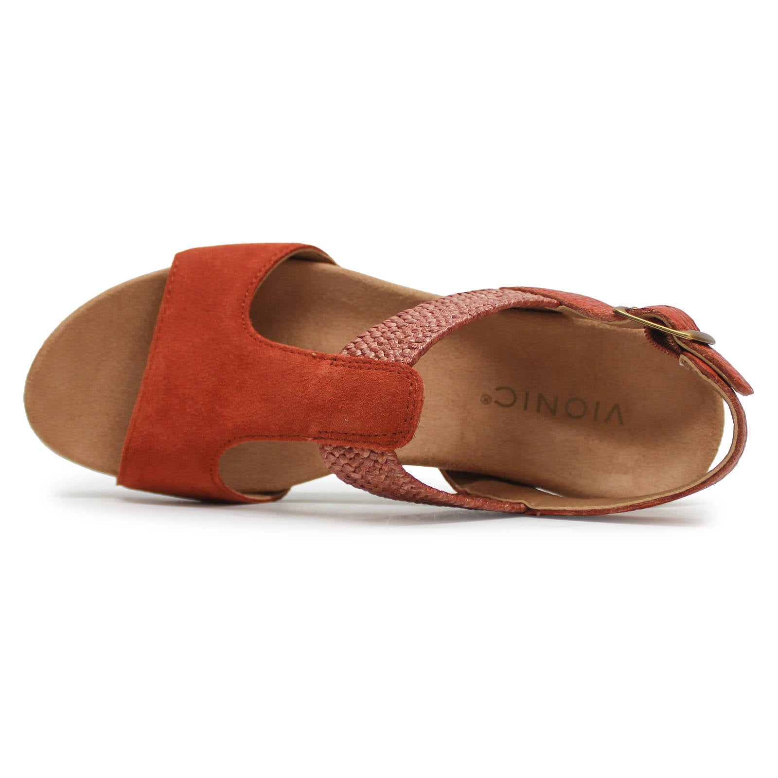 Vionic Kaytie Suede Womens Sandals#color_clay