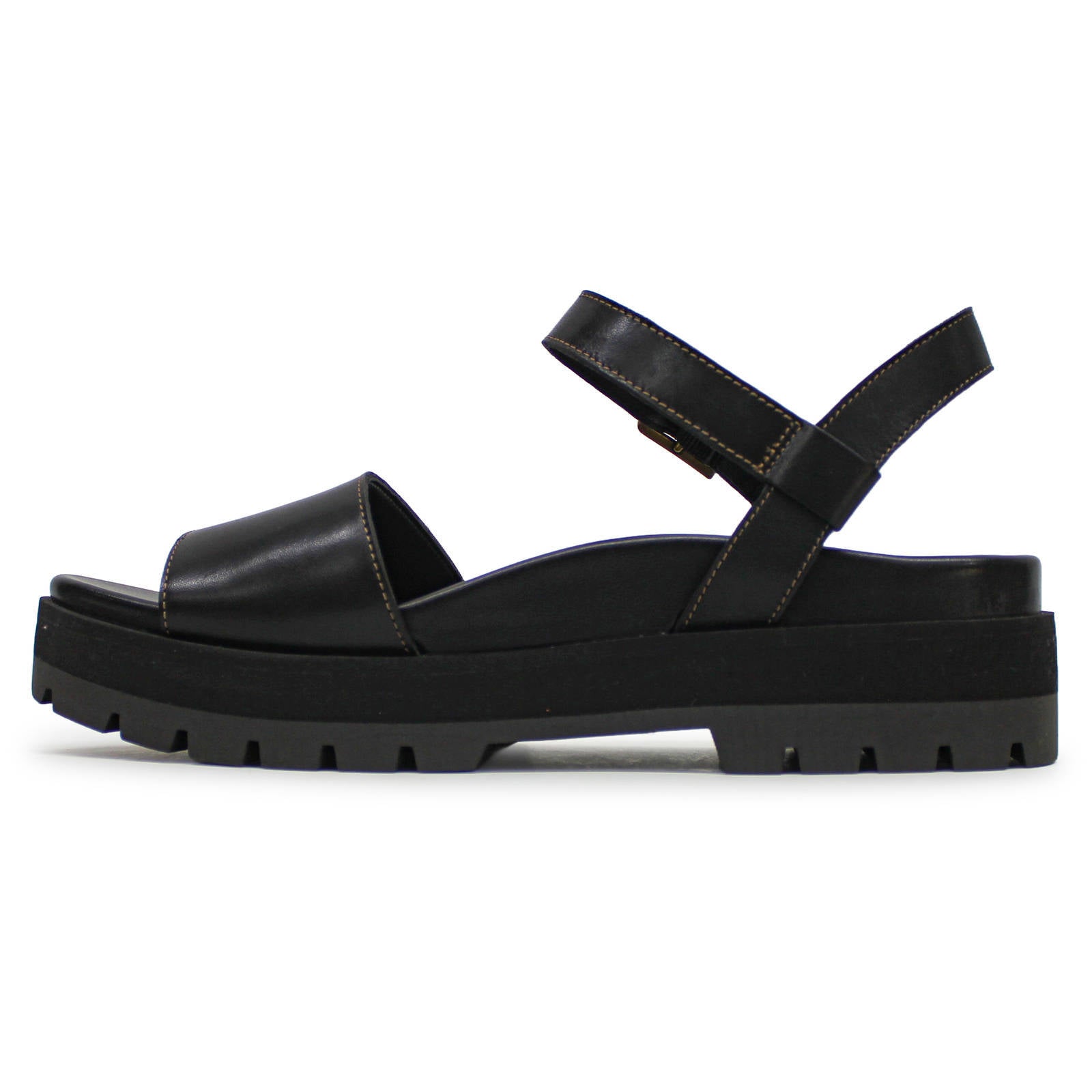 Vionic Jamie Leather Womens Sandals#color_black