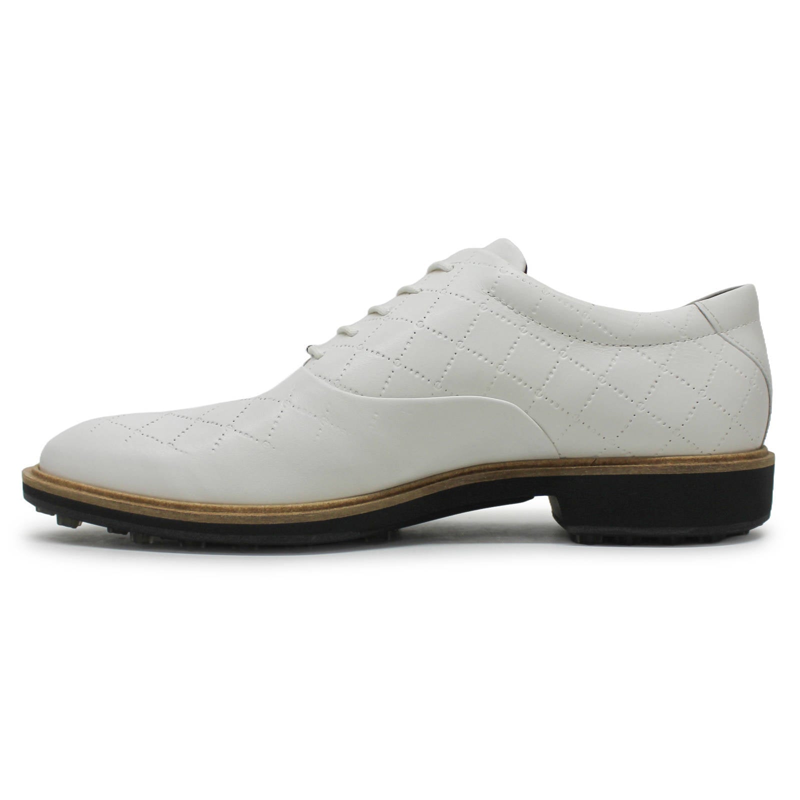 Ecco Golf Classic Hybrid Leather Mens Shoes#color_white