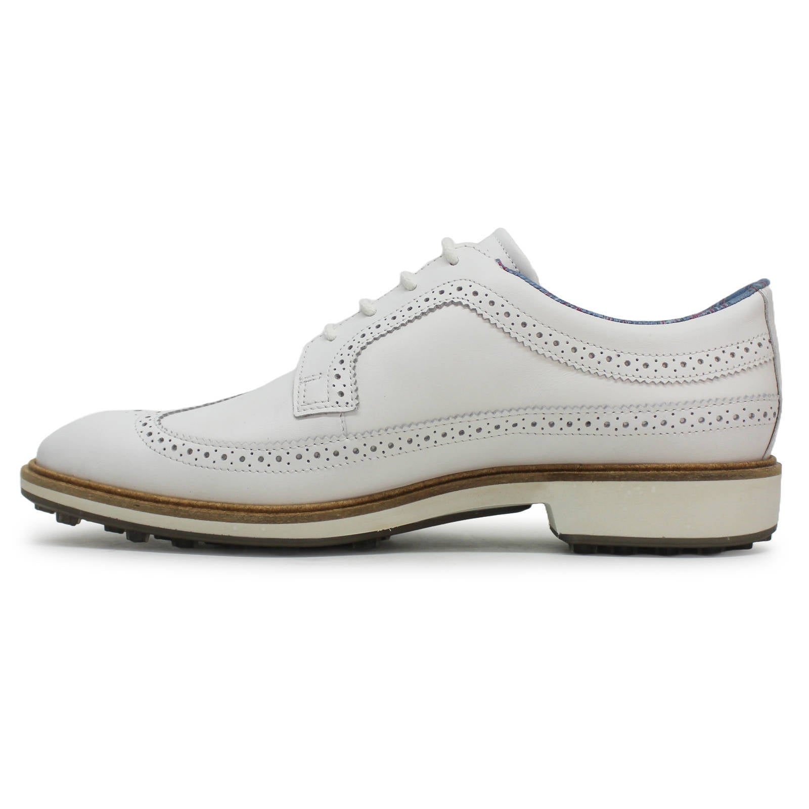 Ecco Golf Classic Hybrid 110224 Leather Mens Shoes#color_white