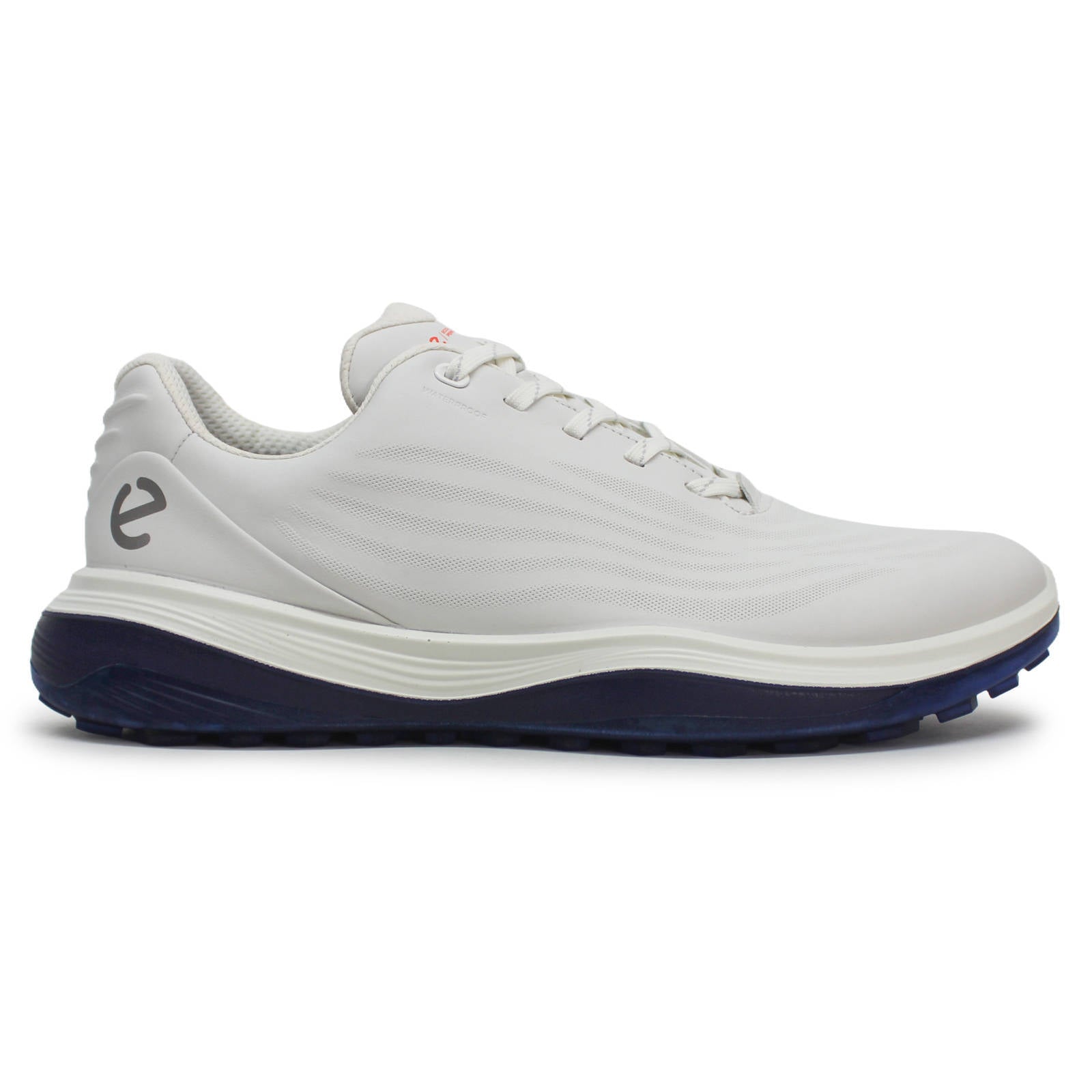 Ecco Golf LT1 Leather Mens Trainers#color_white white