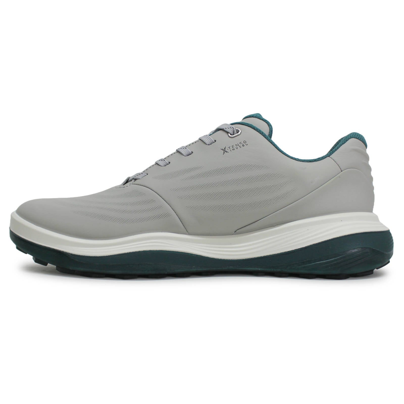 Ecco Golf LT1 Leather Mens Trainers#color_concrete