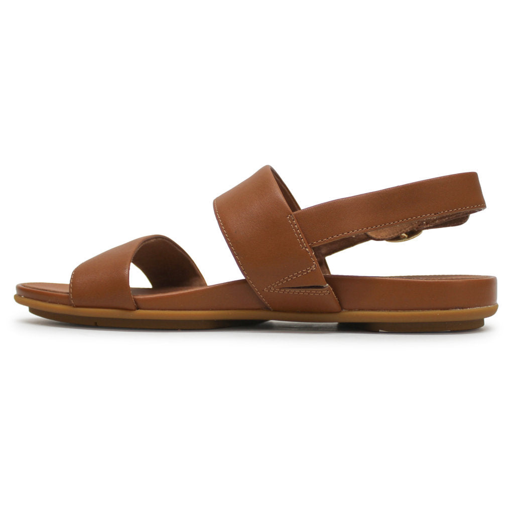 FitFlop Gracie Back Strap Leather Womens Sandals#color_light tan