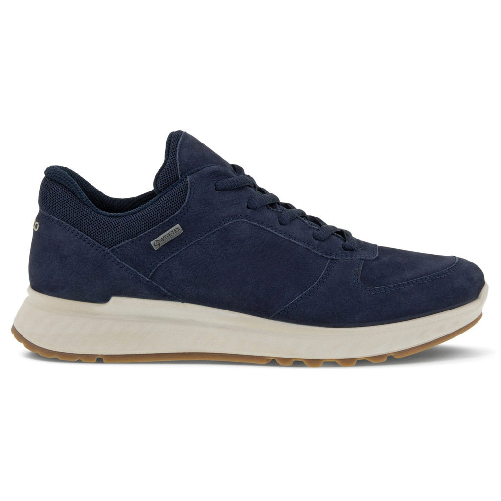 Ecco Exostride Nubuck Leather Womens Trainers#color_night sky