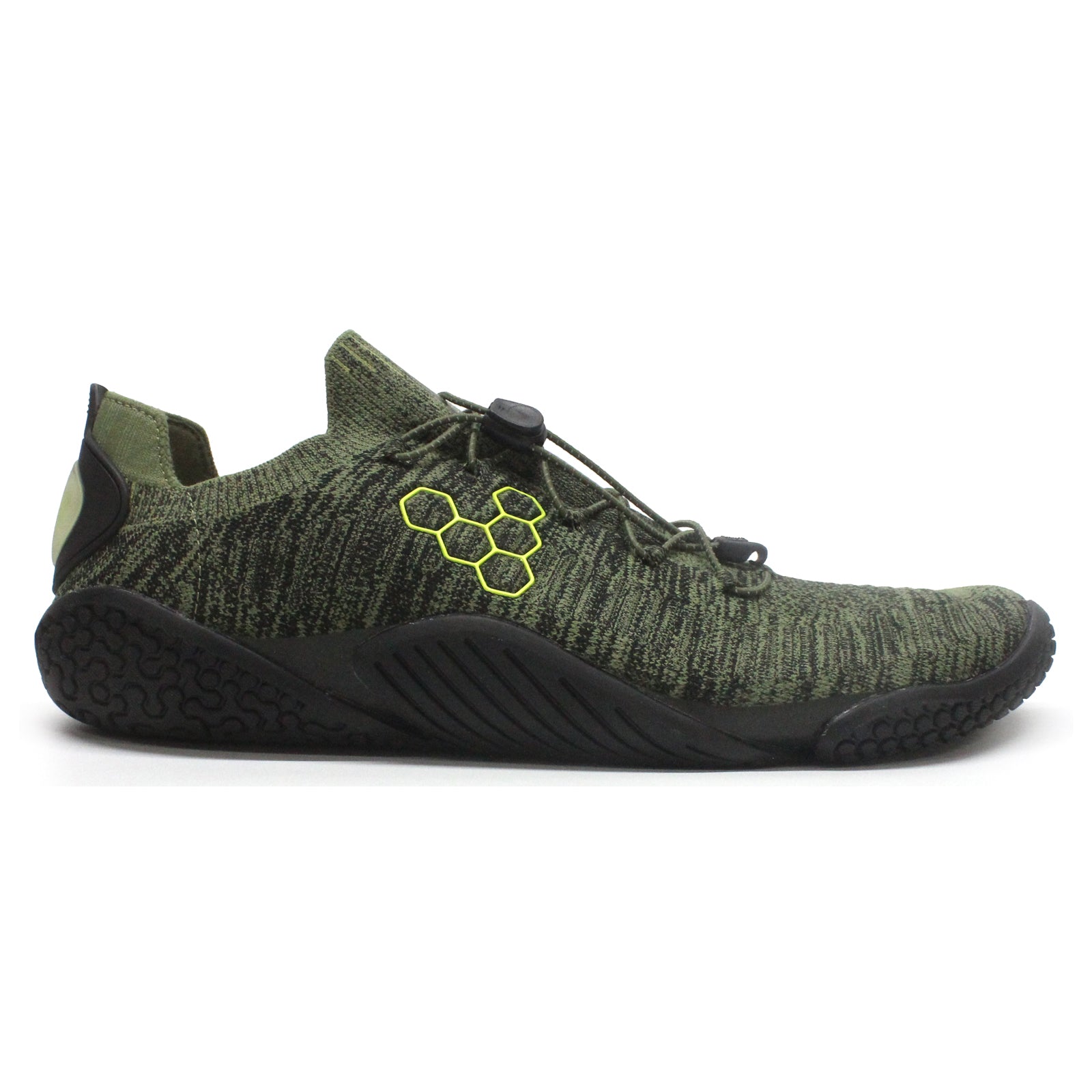 Vivobarefoot M Flex Textile Synthetic Womens Trainers#color_forest green acid lime